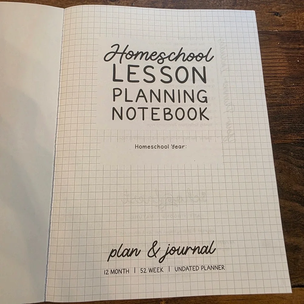 Homeschool Lesson Planning Notebook‎ - 12 Month 52 Week Undated Planner